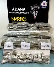 Adana'da 44 Kilo Esrar Operasyonu: 4 Tutuklama