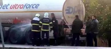 Kozan'da Yakıt Tankeri Lastiği Patlaması: Yangın Tehlikesi Atlatıldı
