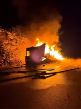 Seyir Halindeki Tırda Yangın!