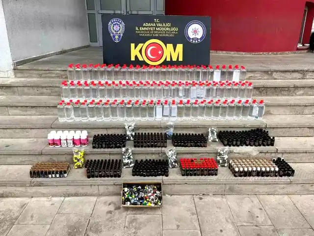 Adana'da 300 Litre Kaçak Alkol Baskını!